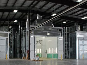 Large Industrial Paint Booth
